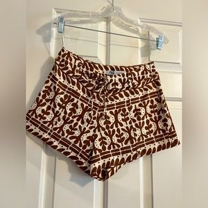NWT Zara Linen Boho Shorts Size Medium
